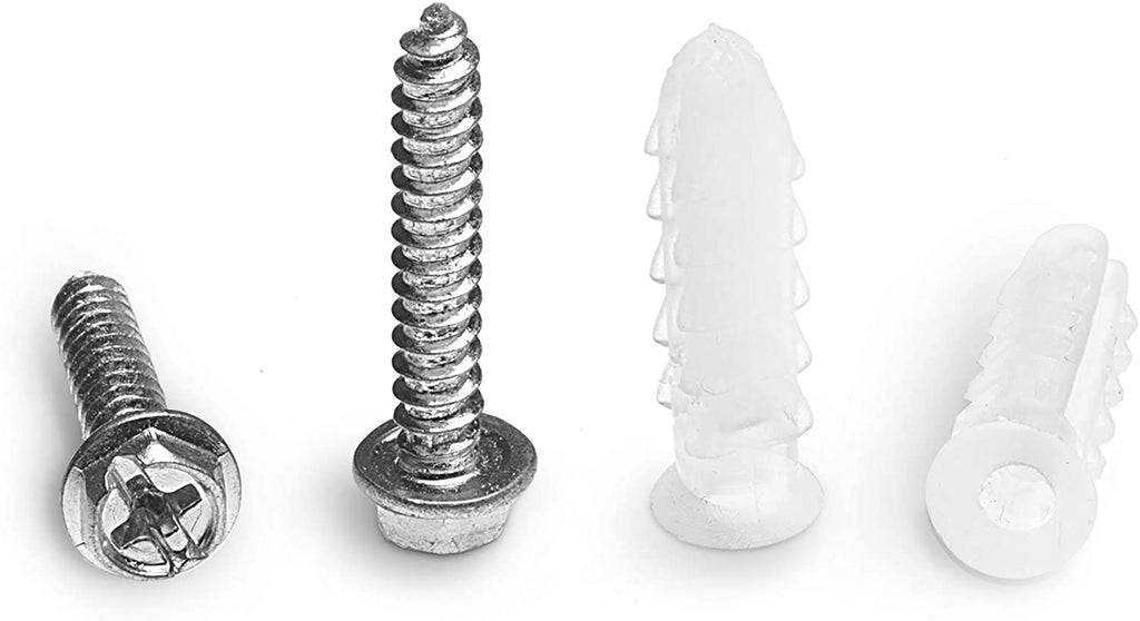 Ribbed Plastic Conical Anchors and Screws - For Concrete, Stucco, Bric –  THE CIMPLE CO