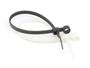 11 inch Black Nylon Zip Ties - Strong Zip Tie, Wire Ties - Indoor and Outdoor Rated -Screw Mounting Hole, Zip Ties (Wire Ties, Cable Ties), 100 Pack - Black - 11"
