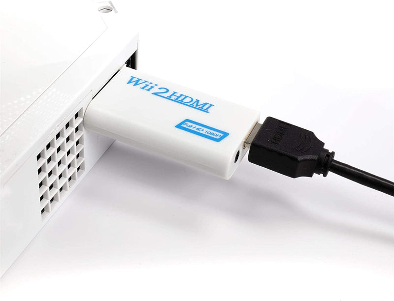 Hd Wii To Hdmi Adapter Converter With Usb Cable High Speed Game Conversion  Cord