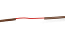 Thermostat Wire 18/2 - Brown - Solid Copper 18 Gauge, 2 Conductor - CL2 (UL Listed) CMR Riser Rated (CL3) - Residential, Commercial and Industrial Rated - 18-2, 25 Feet
