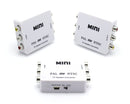 NTSC to PAL Converter Kit - TV Converter from PAL to NTSC - Bi-Directional TV System Converter Adapter with Two RCA Cables - (White) - DOES NOT CONVERT ACTUAL DVD OR VHS, ONLY OUTPUT