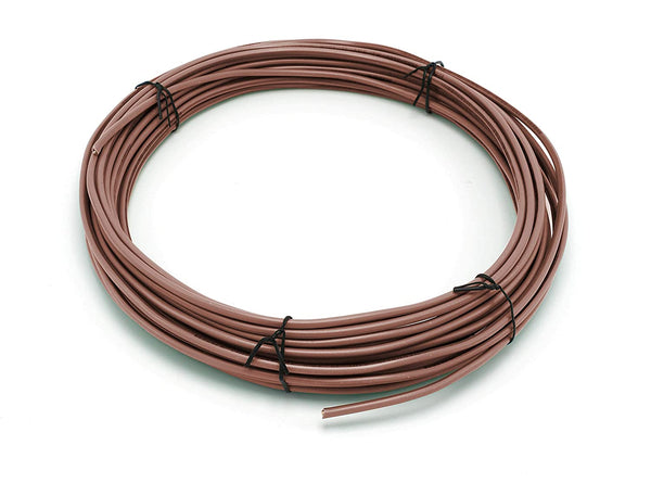 200 Feet (60 Meter) - Insulated Solid Copper THHN / THWN Wire - 14 AWG, Wire is Made in the USA, Residential, Commerical, Industrial, Grounding, Electrical rated for 600 Volts - In Brown