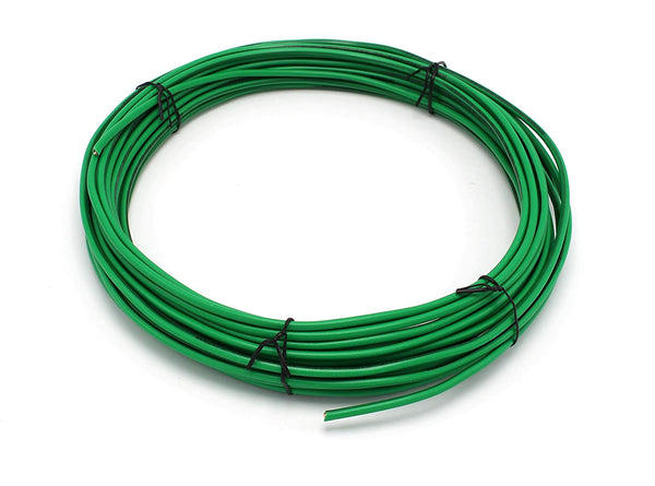 25 Feet (7.5 Meter) - Insulated Solid Copper THHN / THWN Wire - 14 AWG, Wire is Made in the USA, Residential, Commerical, Industrial, Grounding, Electrical rated for 600 Volts - In Green