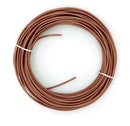 50 Feet (15 Meter) - Insulated Solid Copper THHN / THWN Wire - 10 AWG, Wire is Made in the USA, Residential, Commerical, Industrial, Grounding, Electrical rated for 600 Volts - In Brown