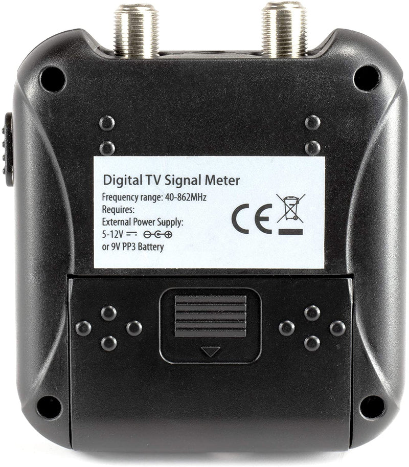 Medidor de intensidad de señal con intensidad de señal ajustable, buscador  de antena OTA de TV digital con indicador LED y cable coaxial
