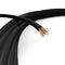 200 Feet (60 Meter) - Insulated Stranded Copper THHN / THWN Wire - 14 AWG, Wire is Made in the USA, Residential, Commercial, Industrial, Grounding, Electrical rated for 600 Volts - In Black