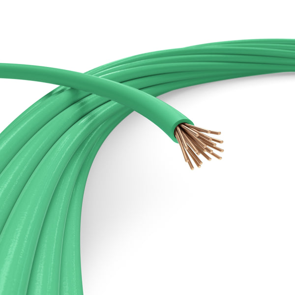 200 Feet (60 Meter) - Insulated Stranded Copper THHN / THWN Wire - 12 AWG, Wire is Made in the USA, Residential, Commercial, Industrial, Grounding, Electrical rated for 600 Volts - In Green